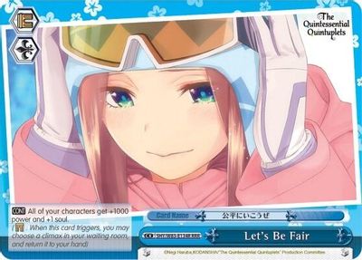 Let's Be Fair (RRR)