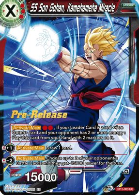 SS Son Gohan, Kamehameha Miracle