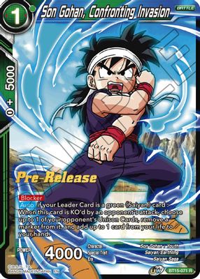 Son Gohan, Confronting Invasion