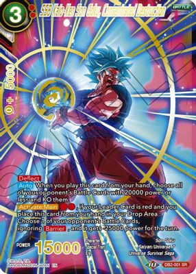 SSB Kaio-Ken Son Goku, Concentrated Destruction (Gold Stamped)