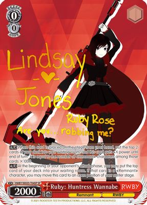 Ruby: Huntress Wannabe (SP)
