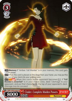 Cinder: Complete Maiden Powers (SR)