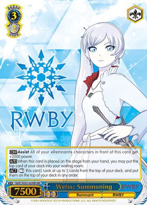 Weiss: Summoning (RBR)