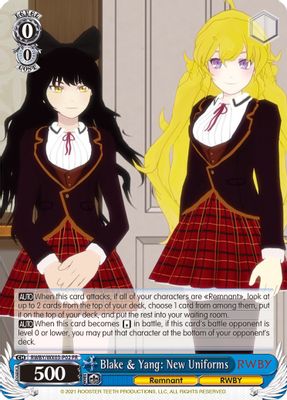 Blake & Yang: New Uniforms