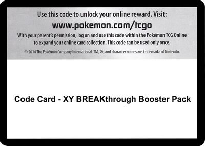 Code Card - XY BREAKthrough Booster Pack