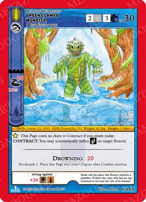 Green Clawed Monster