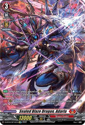 Sealed Blaze Dragon, Adarla (SP)