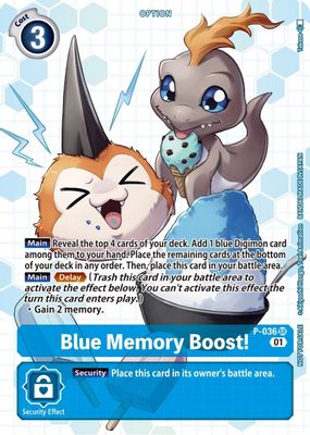 Blue Memory Boost! - P-036 (Next Adventure Box Promotion Pack)