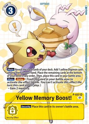Yellow Memory Boost! - P-037 (Next Adventure Box Promotion Pack)