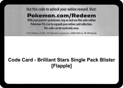 Code Card - Brilliant Stars Single Pack Blister [Flapple]