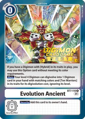 Evolution Ancient (Digimon Card Game Fest 2022)