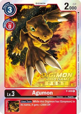 Agumon - P-009 (Digimon Card Game Fest 2022)