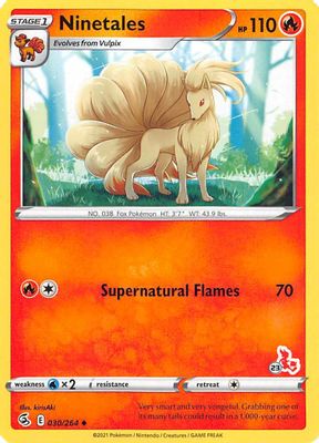 Ninetales - 030/264 (#23 Cinderace Stamped)