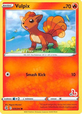 Vulpix - 029/264 (#31 Cinderace Stamped)
