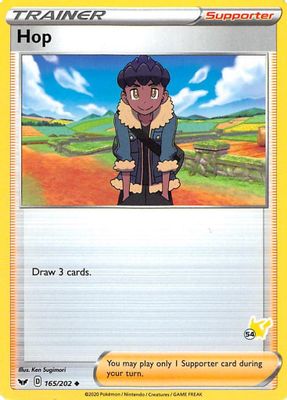 Hop - 165/202 (#54 Pikachu Stamped)