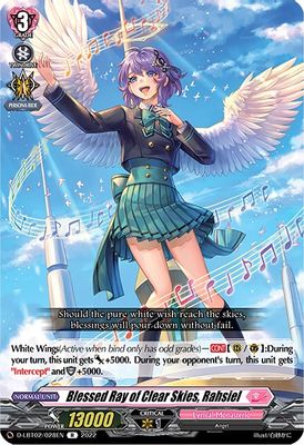 Blessed Ray of Clear Skies, Rahsiel