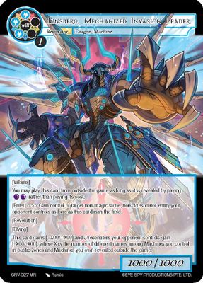 Einsberg, Mechanized Invasion Leader