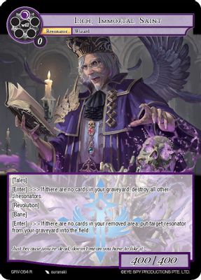 Lich, Immortal Saint
