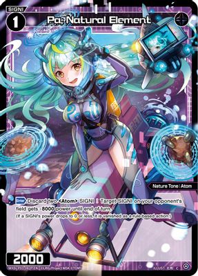 Pa, Natural Element (Parallel Foil)