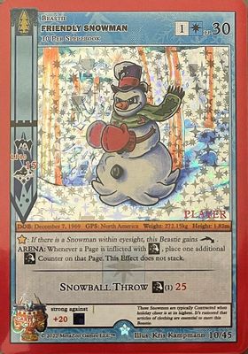 Friendly Snowman (Player Stamped)