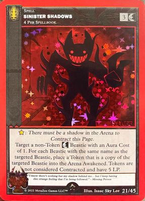 Sinister Shadows (Staff Stamped)