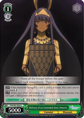 Delivery of an Unneeded Item, Nitocris