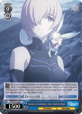 Journey for Somebody's Sake, Mash Kyrielight