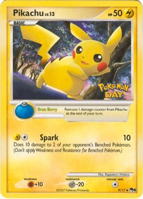 Pikachu (Pokemon Day Stamped)