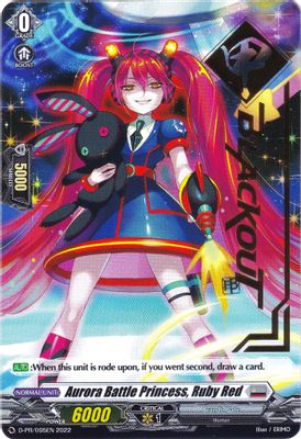 Aurora Battle Princess, Ruby Red (Hot Stamped)