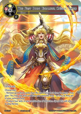 The First Boon: Excalibur Cassius, Sword