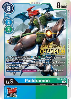 Paildramon (2022 Championship Offline Regional) [Online Champion]