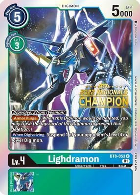 Lighdramon (2022 Championship Offline Regional) [Online Champion]