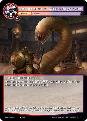 Underground Fighting Arena in Narrow Valley