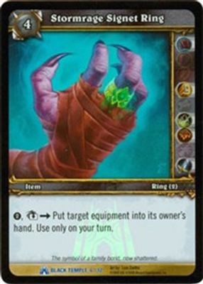 Stormrage Signet Ring
