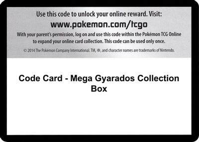 Code Card - Mega Gyarados Collection Box