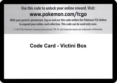 Code Card - Victini Box