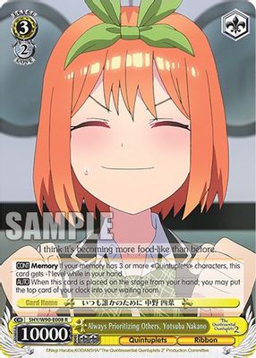 Always Prioritizing Others, Yotsuba Nakano