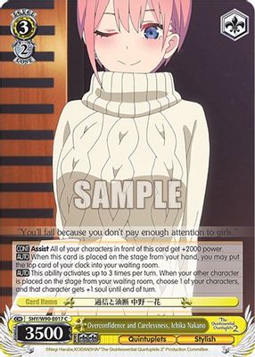 Overconfidence and Carelessness, Ichika Nakano