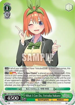 What I Can Do, Yotsuba Nakano (SR)