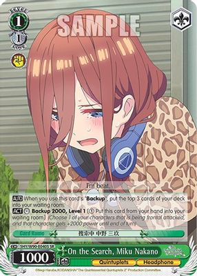 On the Search, Miku Nakano (SR)