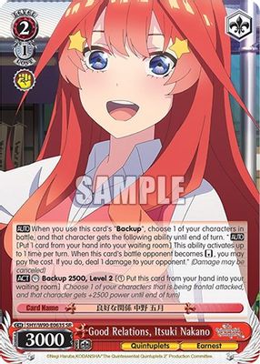 Good Relations, Itsuki Nakano (SR)