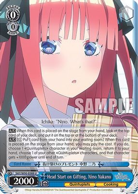 Head Start on Gifting, Nino Nakano
