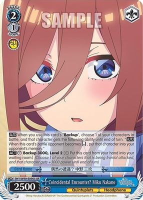 Coincidental Encounter? Miku Nakano (SR)