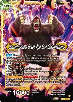 Son Goku // Uncontrollable Great Ape Son Goku Returns (Silver Foil)