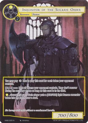 Inquisitor of the Solaris Order (Full Art)
