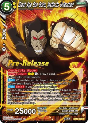Great Ape Son Goku, Instincts Unleashed
