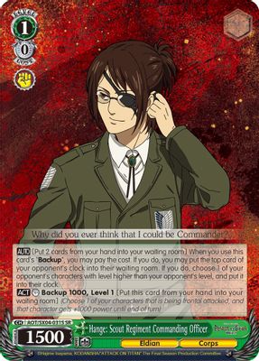 Hange: Scout Regiment Commanding Officer (SR)