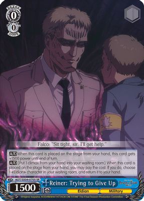 Reiner: Trying to Give Up (SR)