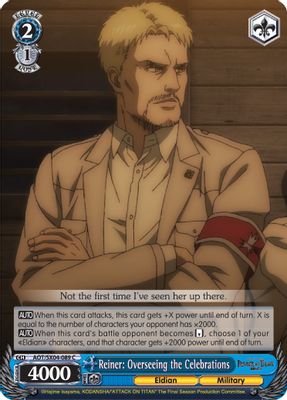 Reiner: Overseeing the Celebrations