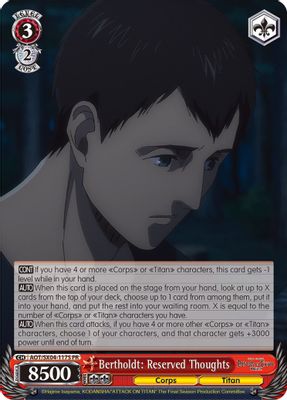 Bertholdt: Reserved Thoughts (Foil)
